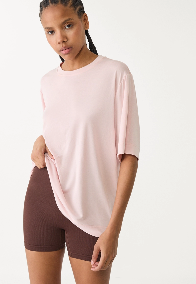 Топ оверсайз из мягкой ткани