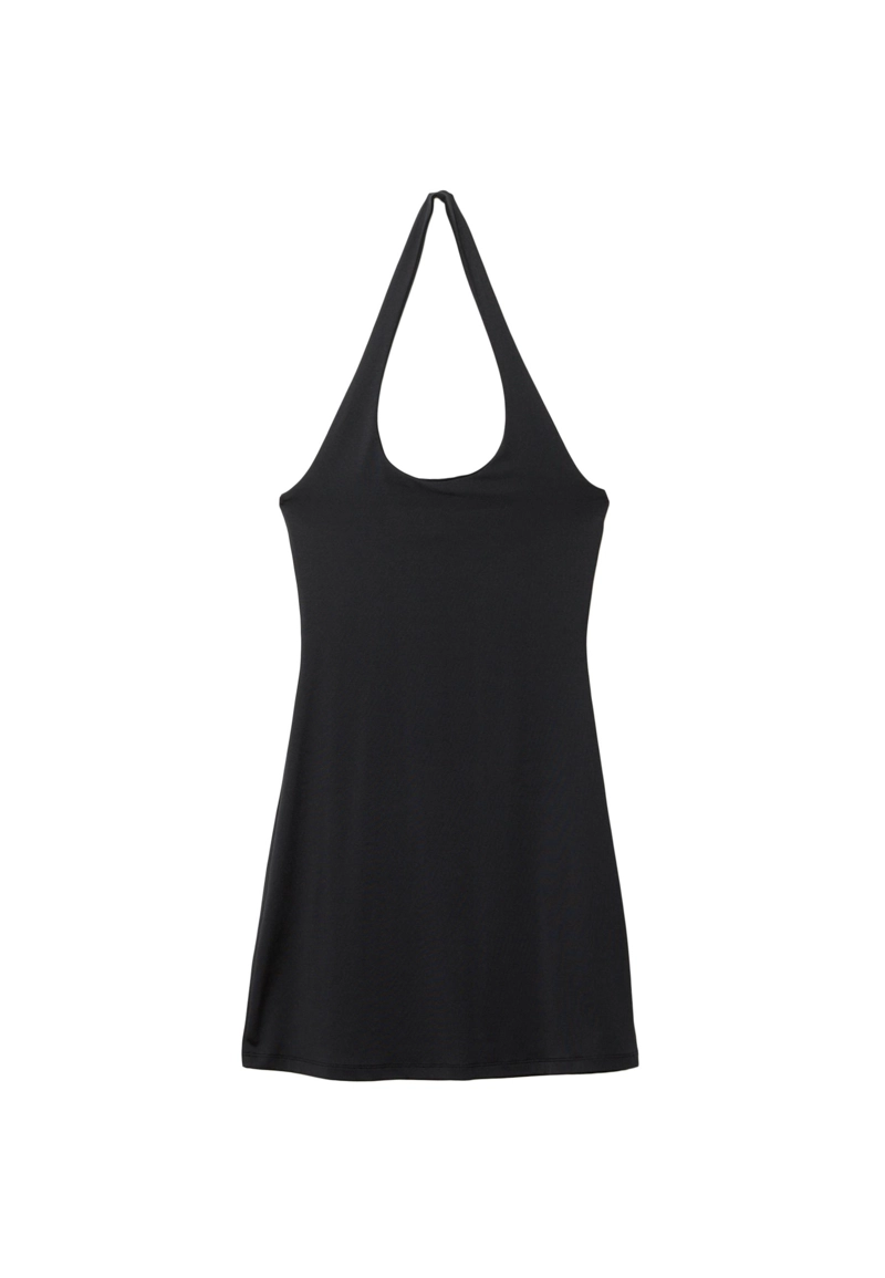 Мини-платье из полиамида с горловиной халтер