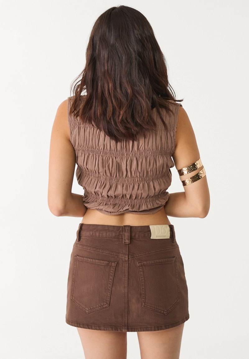 Джинсовая юбка-шорты D62