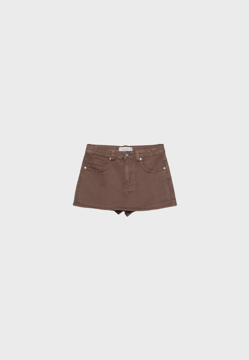 Джинсовая юбка-шорты D62