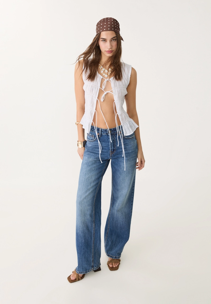 Джинсы прямого кроя