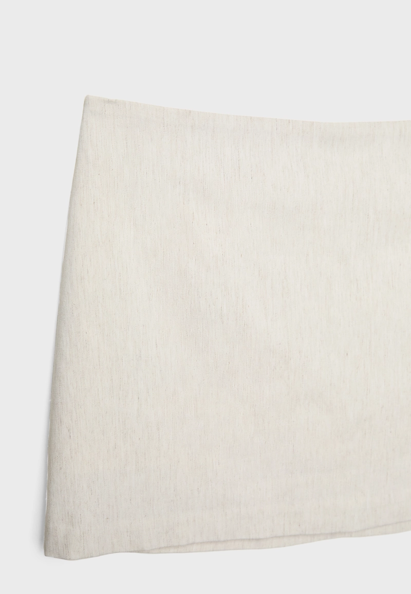 Юбка-шорты из смесового льна