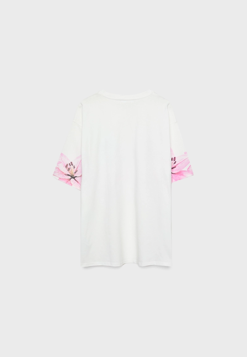 Футболка оверсайз из плотного хлопка с принтом