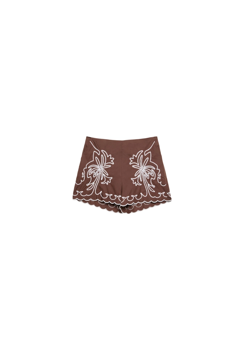 Шорты с вышивкой “Пальмы”