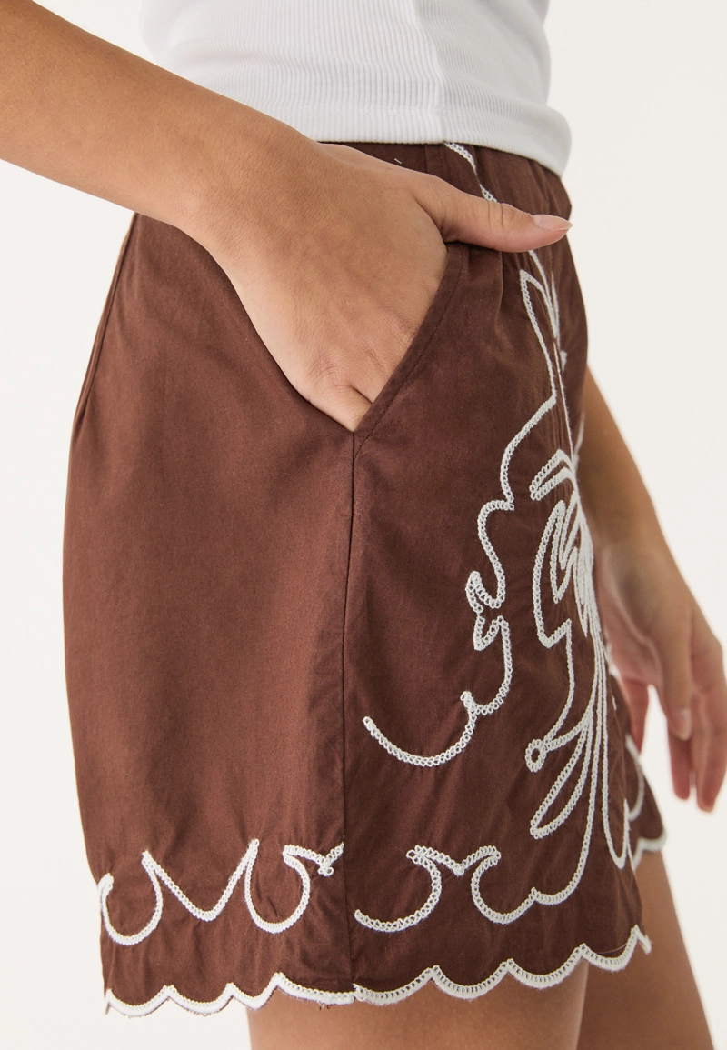 Шорты с вышивкой “Пальмы”