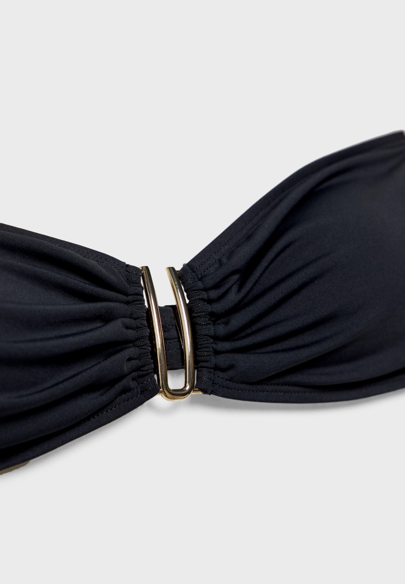 Топ бикини бандо с металлическим блеском U