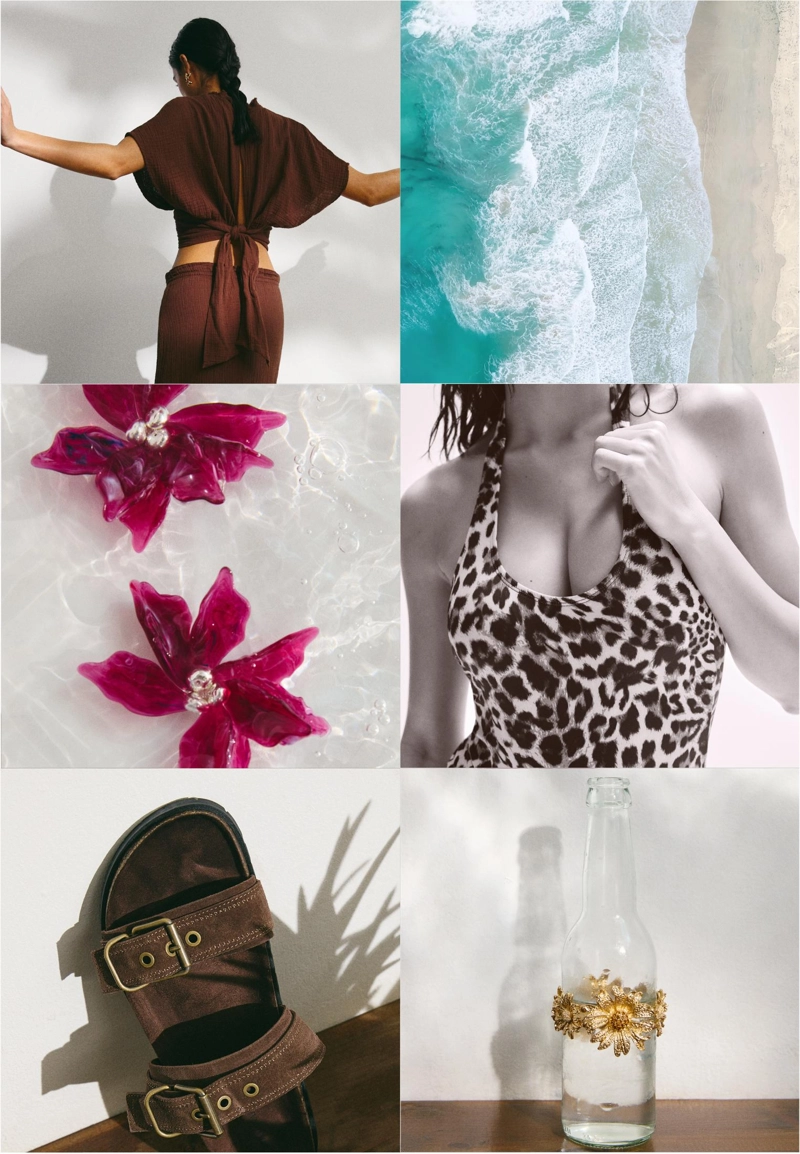 Купальник с леопардовым принтом и горловиной халтер