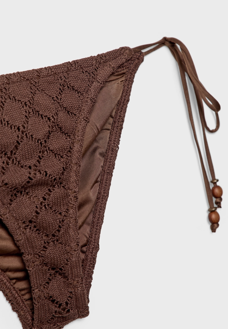 Купальные трусы из кружевного эластичного полотна