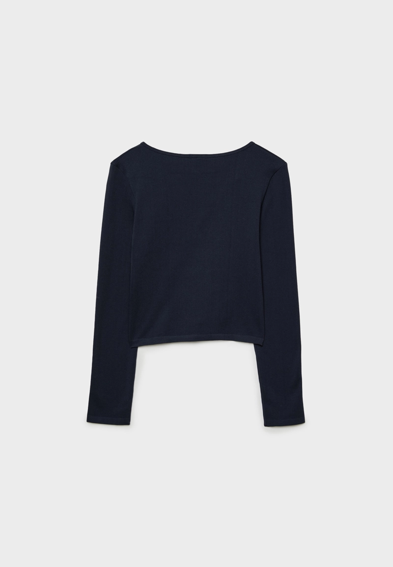 Бесшовная футболка с кнопками