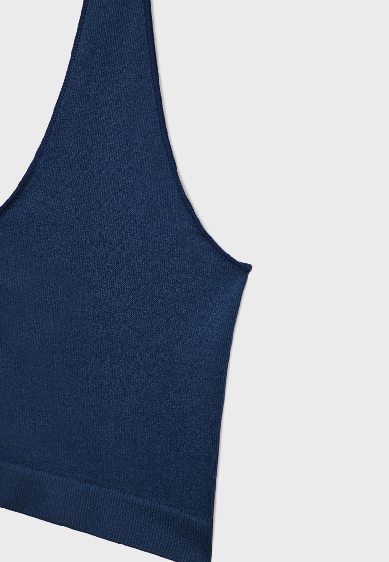 Базовый бесшовный укороченный топ