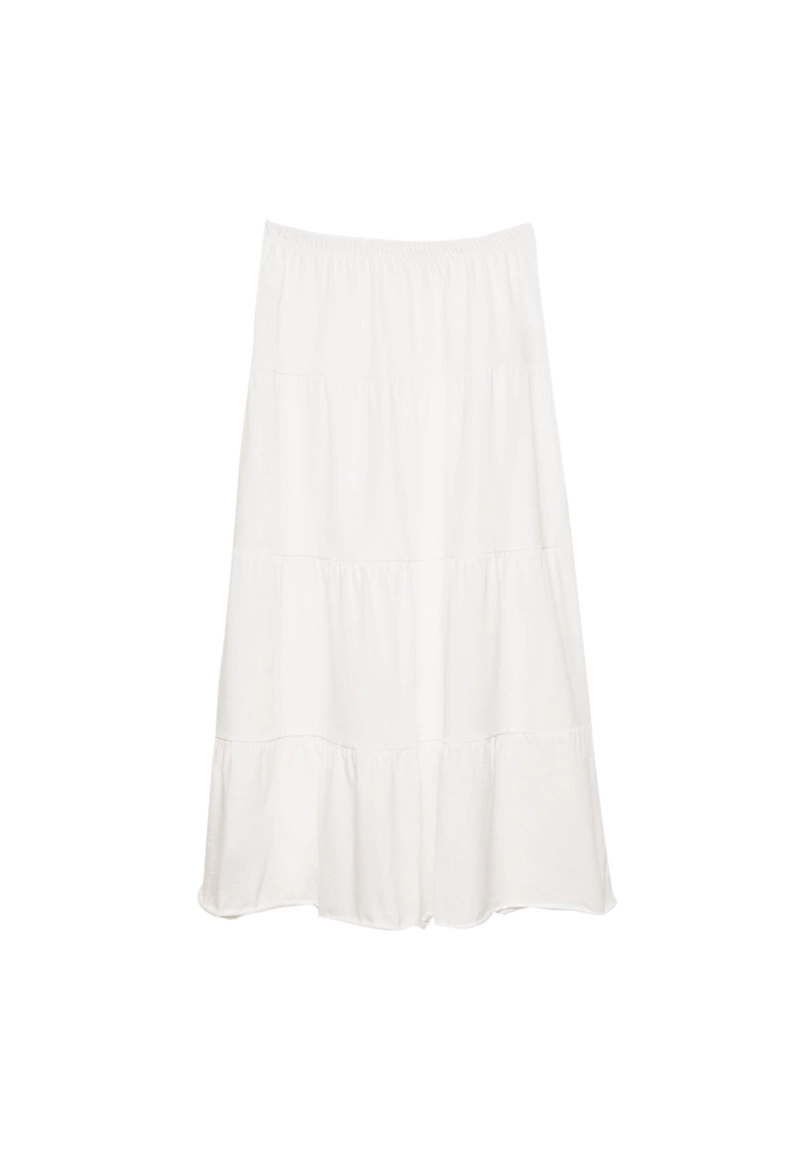 Длинная трикотажная юбка свободного кроя