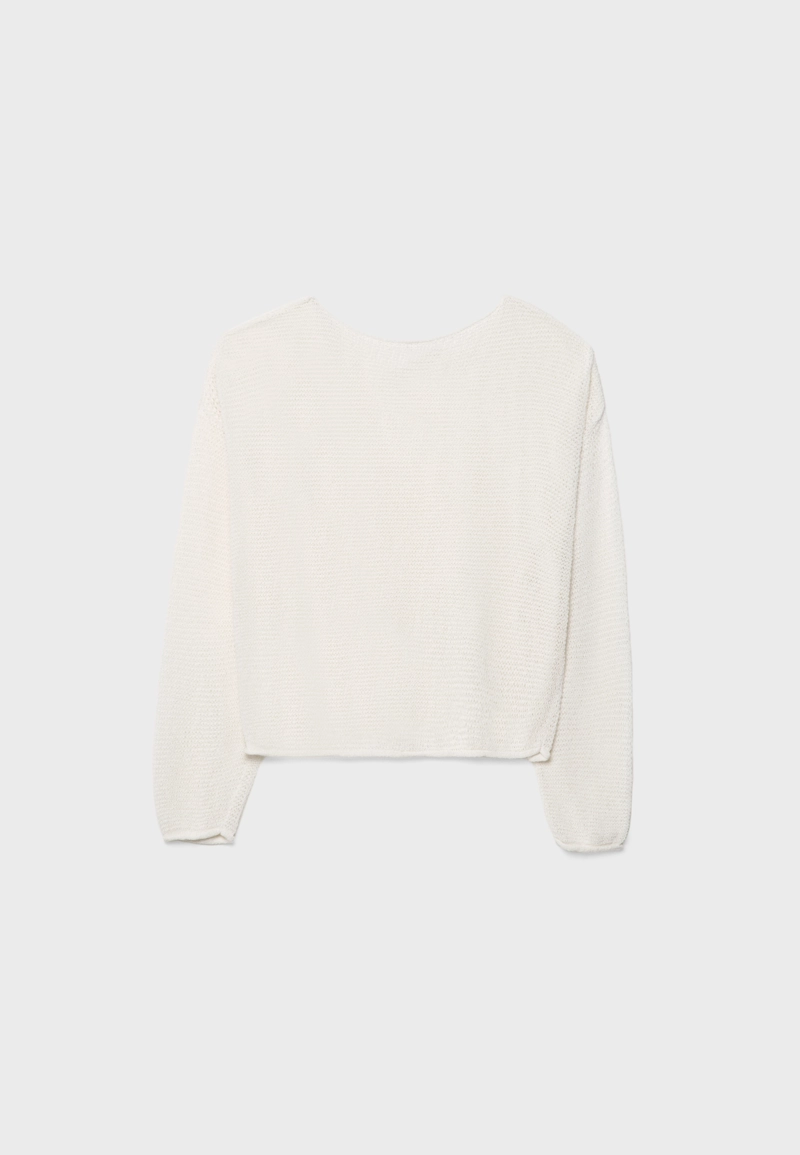 Свитер из трикотажа с длинными рукавами