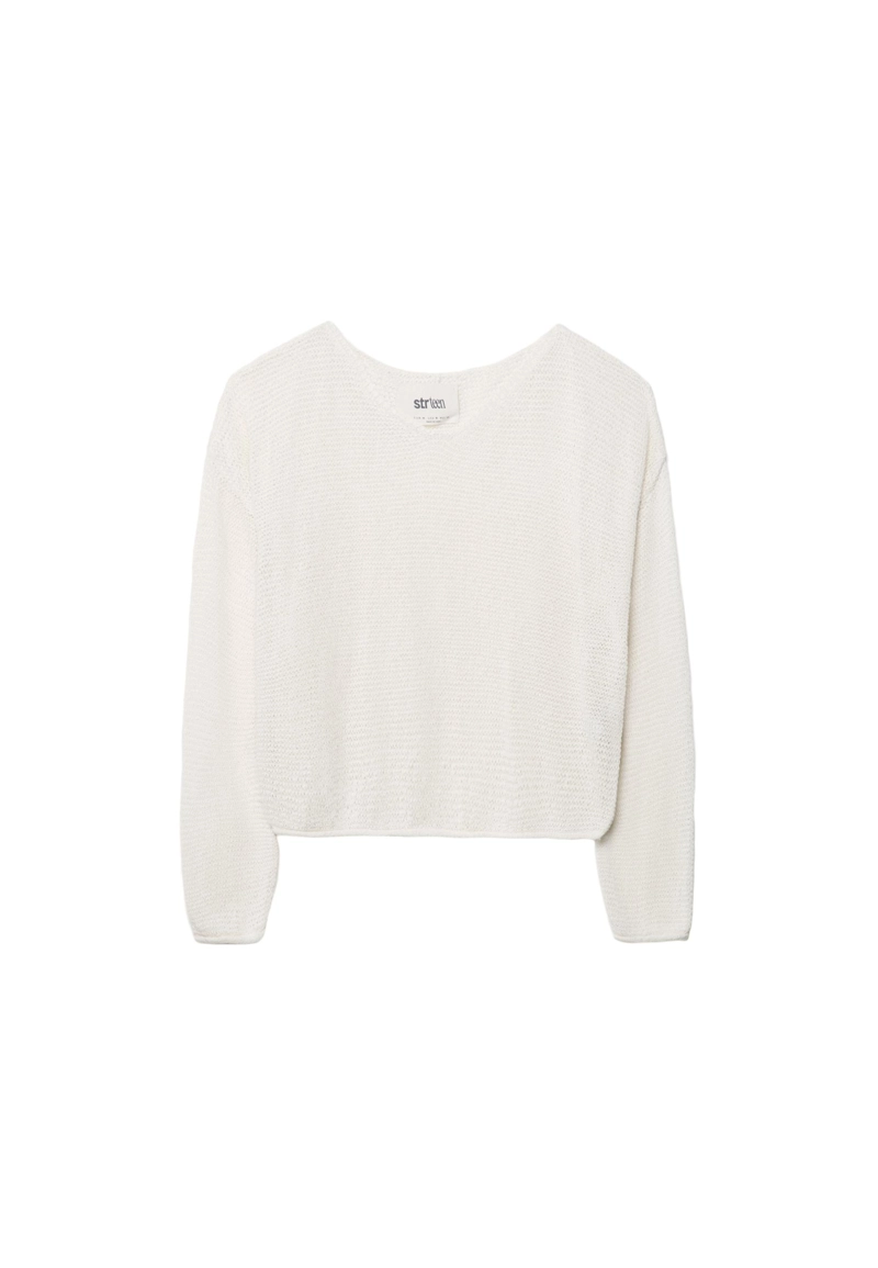 Свитер из трикотажа с длинными рукавами