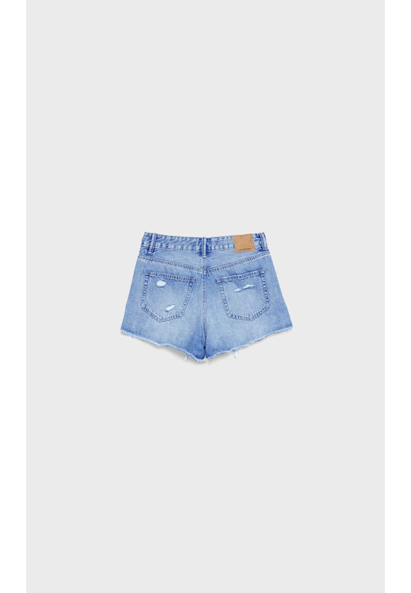 Джинсовые шорты с разрезами D75