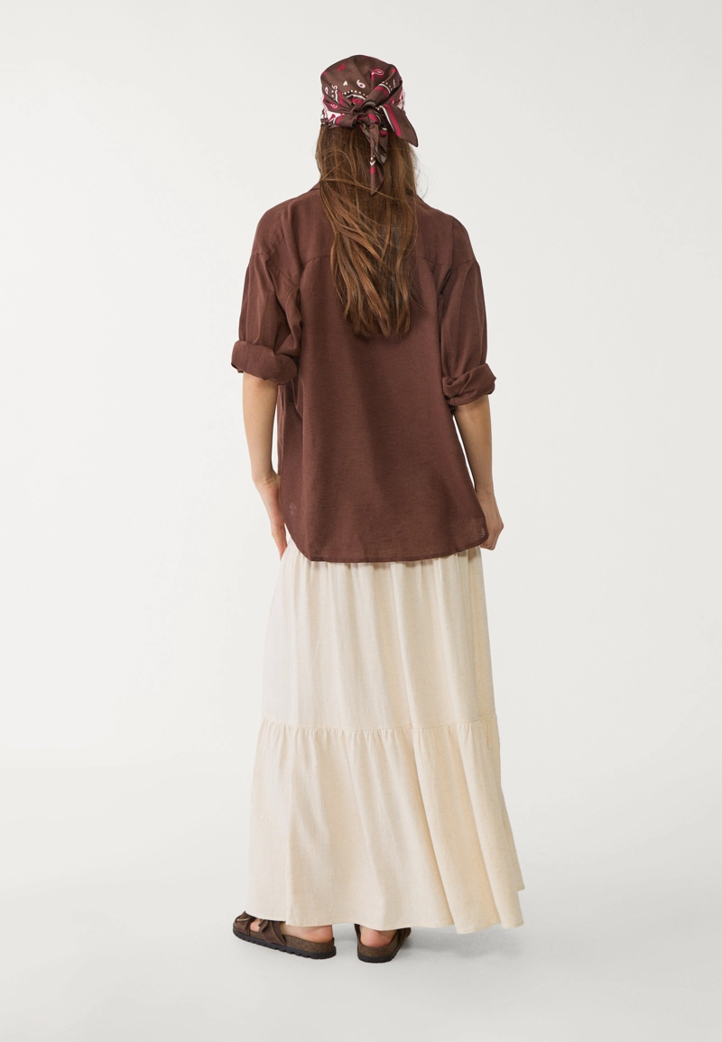 Юбка миди в стиле бохо