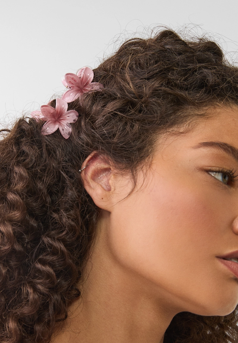 Набор из 3 заколок для волос с деталями “Цветы”