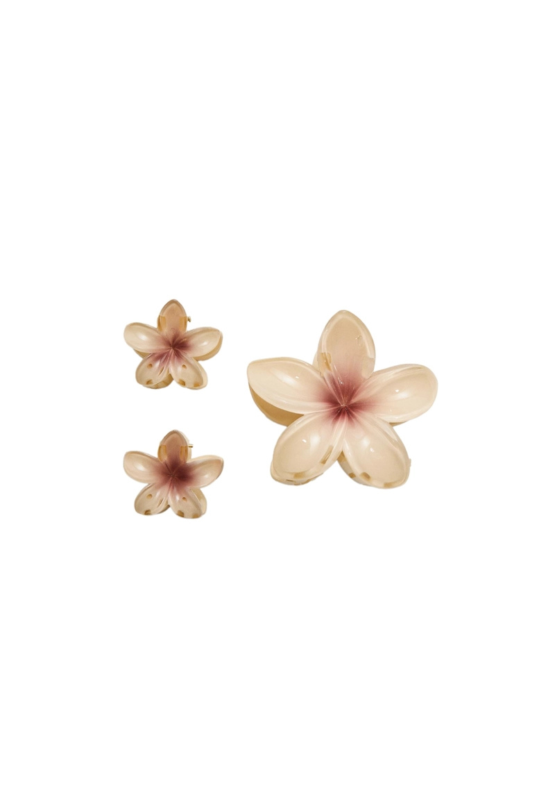 Набор из 3 заколок для волос с деталями “Цветы”