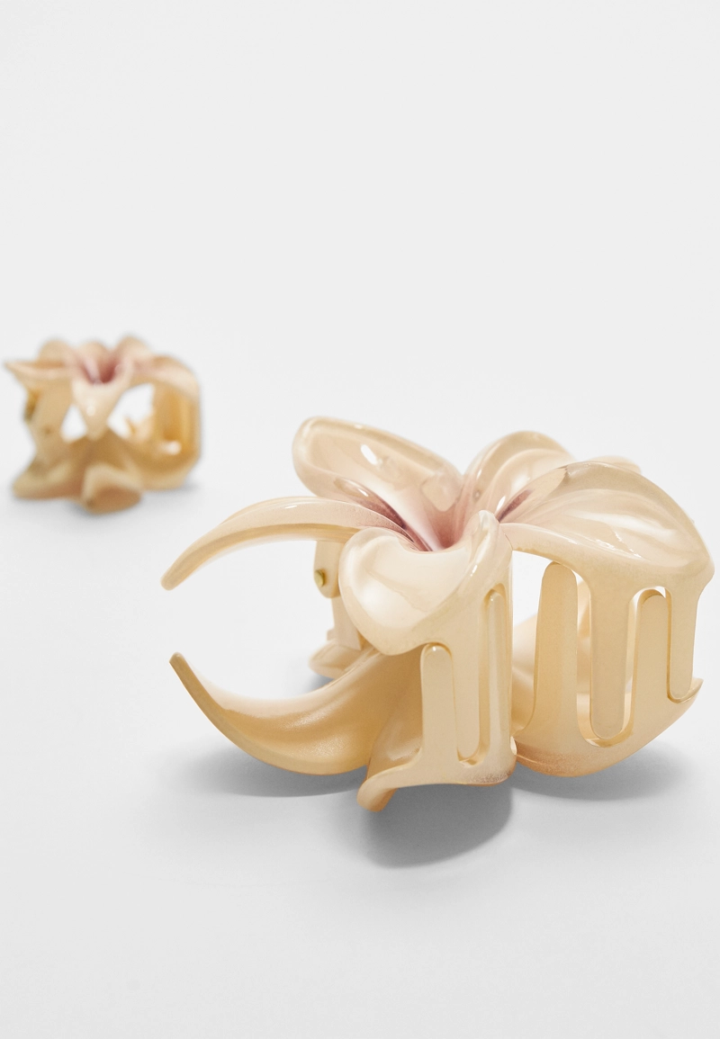 Набор из 3 заколок для волос с деталями “Цветы”