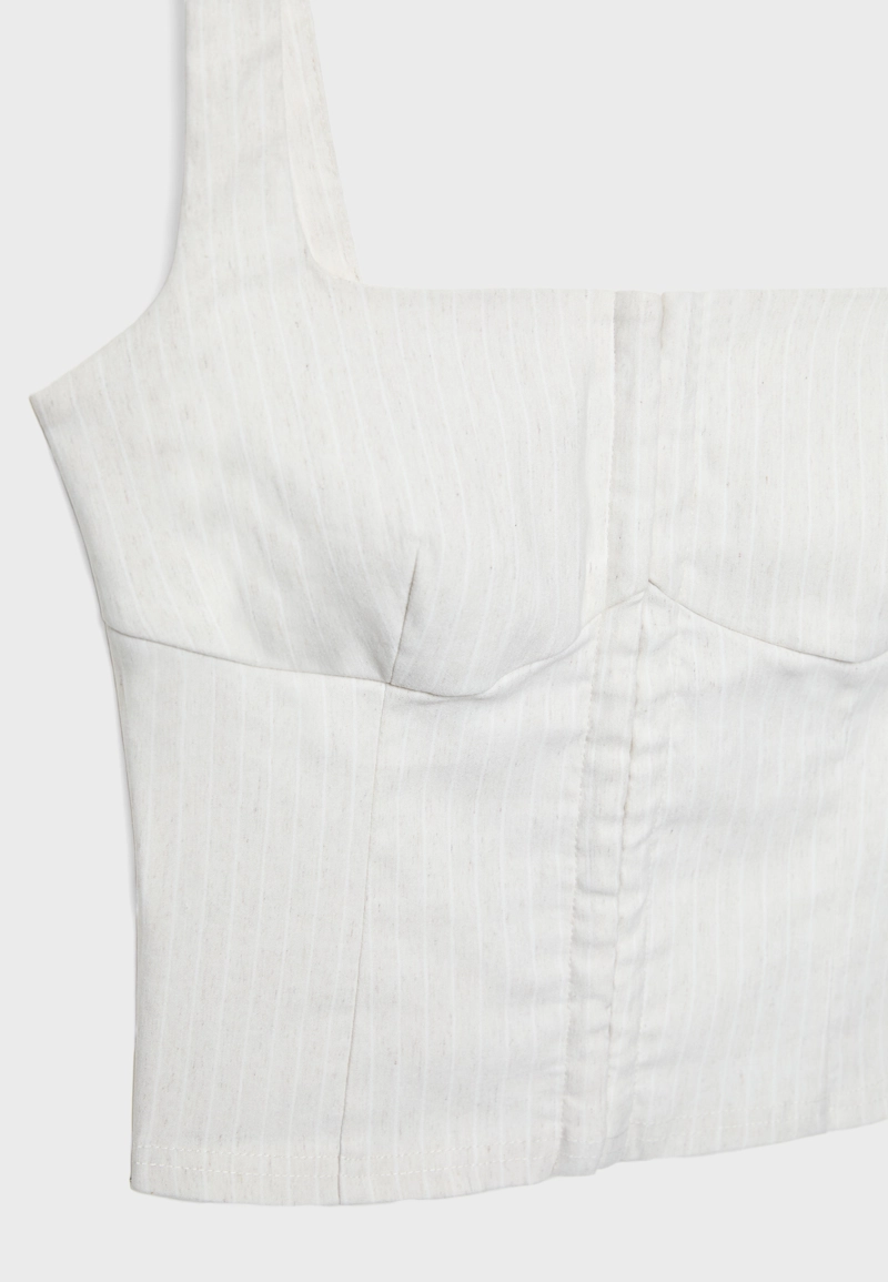 Топ корсетного кроя на бретелях