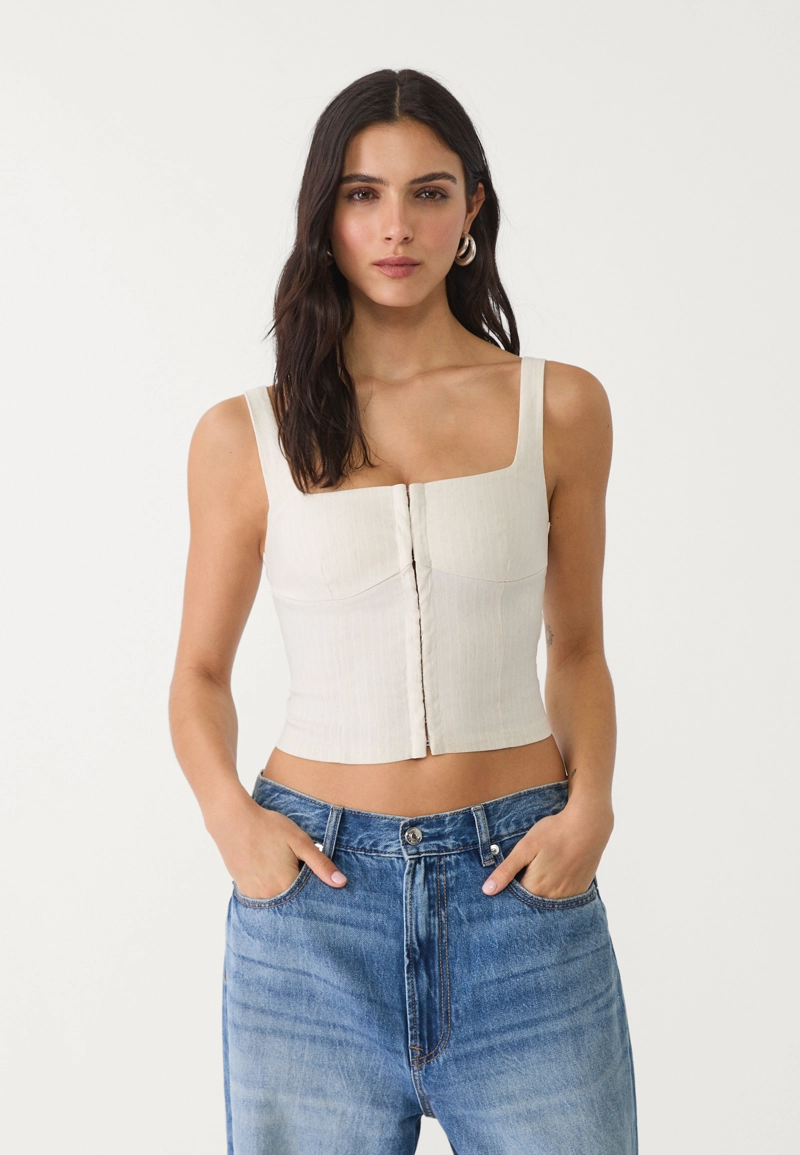 Топ корсетного кроя на бретелях