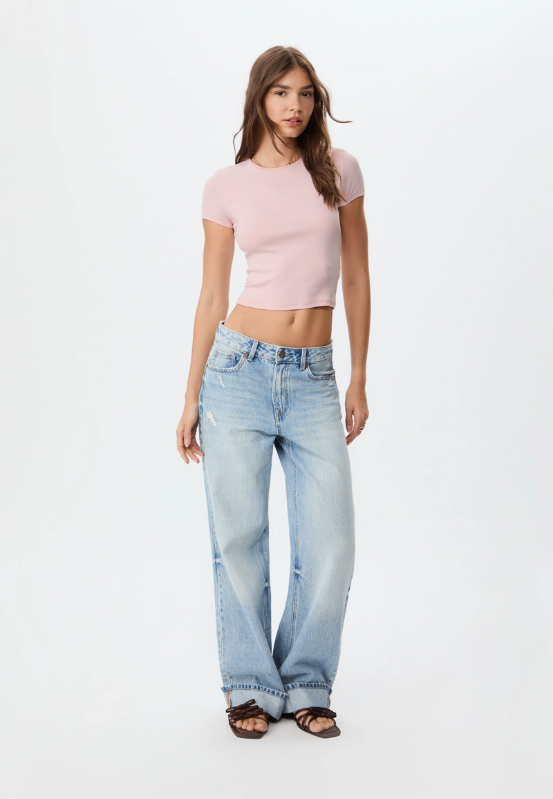 Облегающая базовая футболка