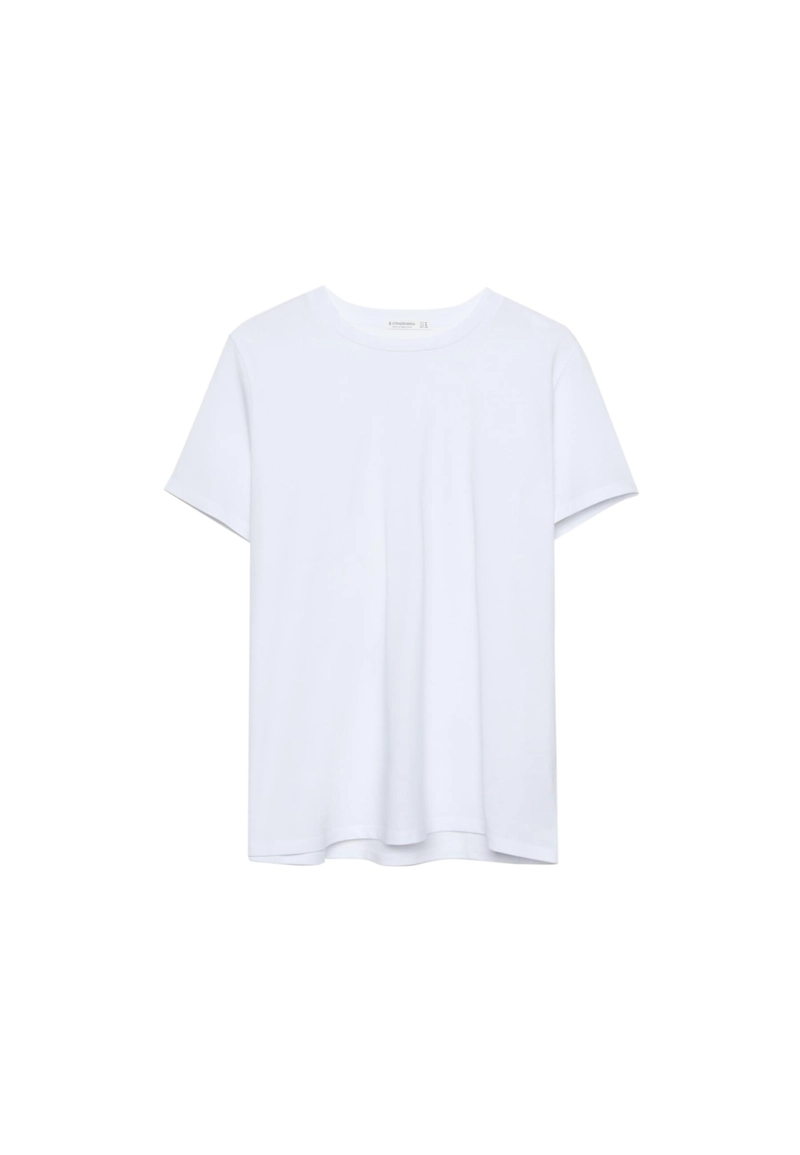 Базовая футболка классического кроя с круглым вырезом