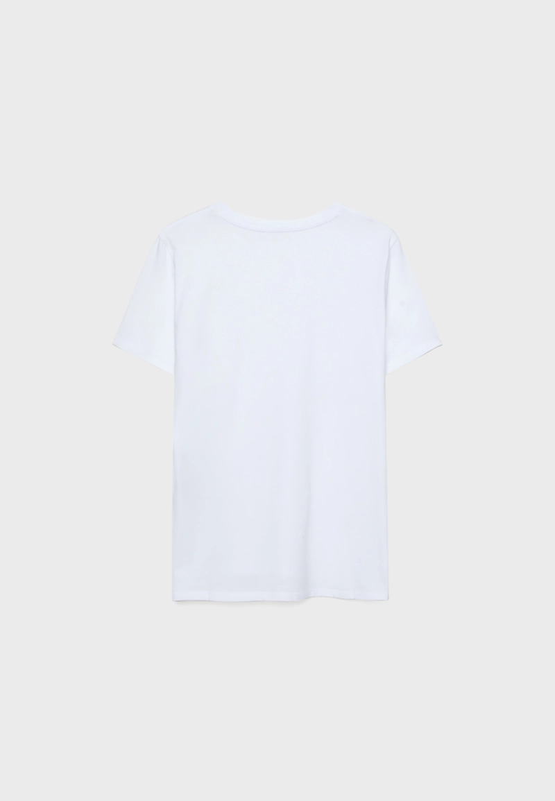 Базовая футболка классического кроя с круглым вырезом