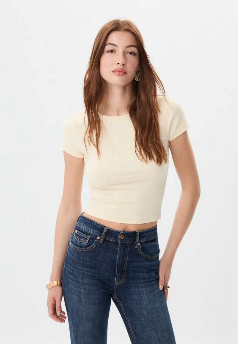 Облегающая базовая футболка