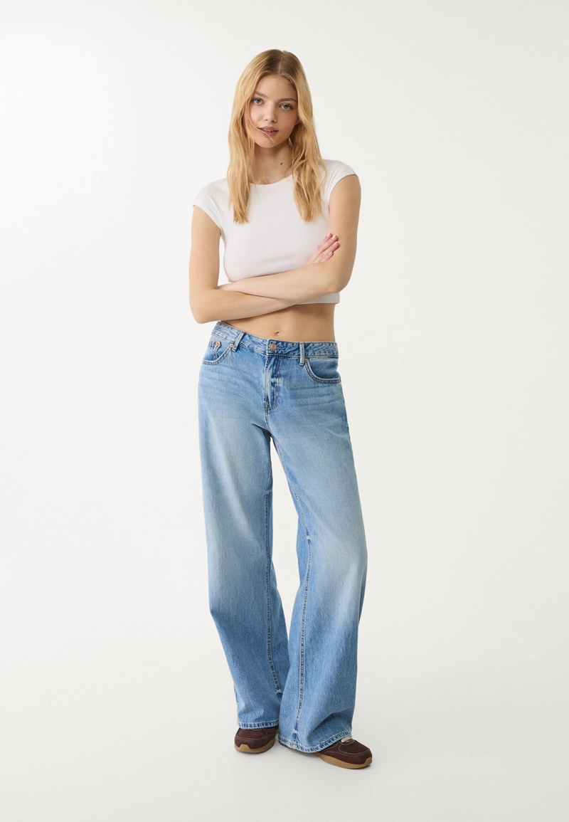 Набор из двух укороченных базовых футболок облегающего кроя