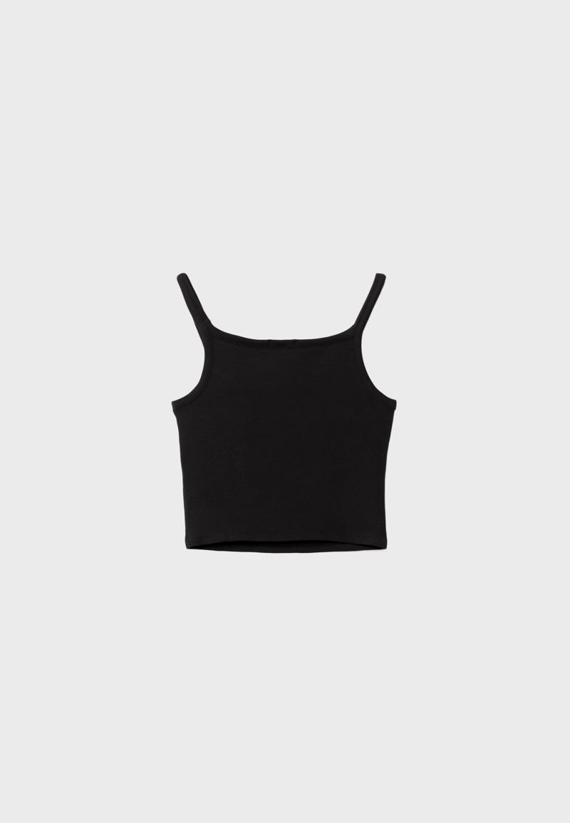 Топ из эластичной ткани на бретелях