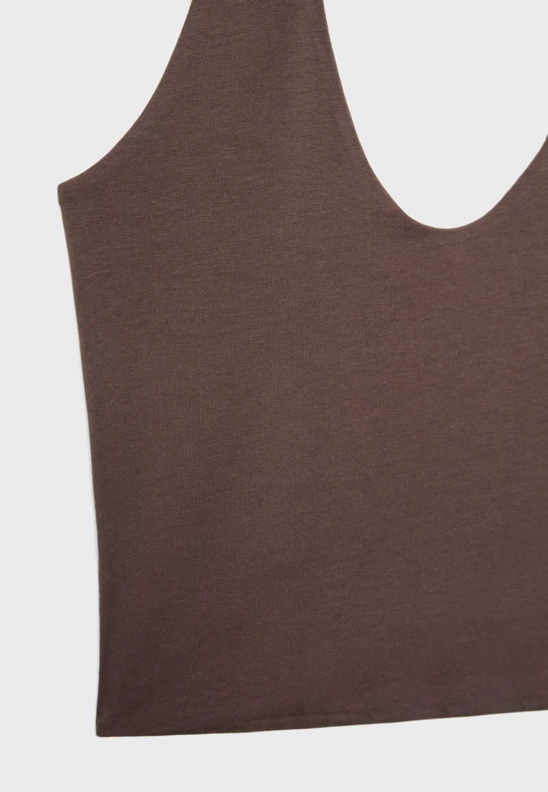 Укороченный топ с горловиной-халтер