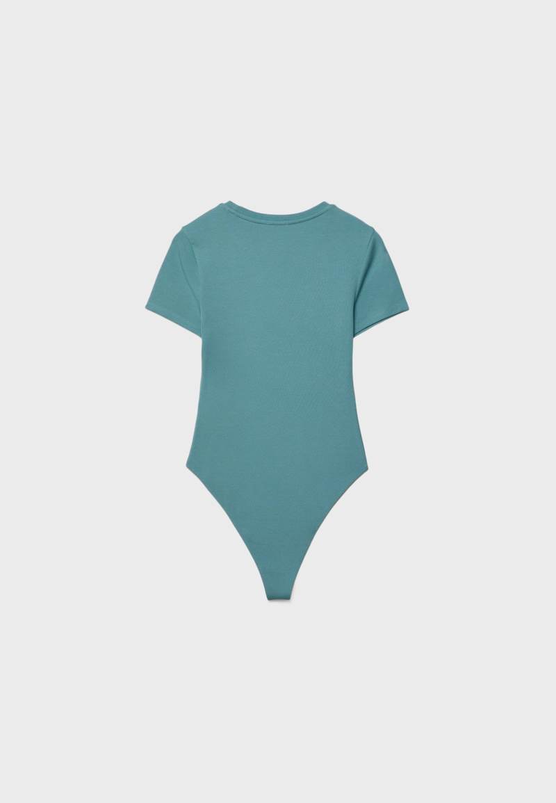 Базовое боди с круглым вырезом