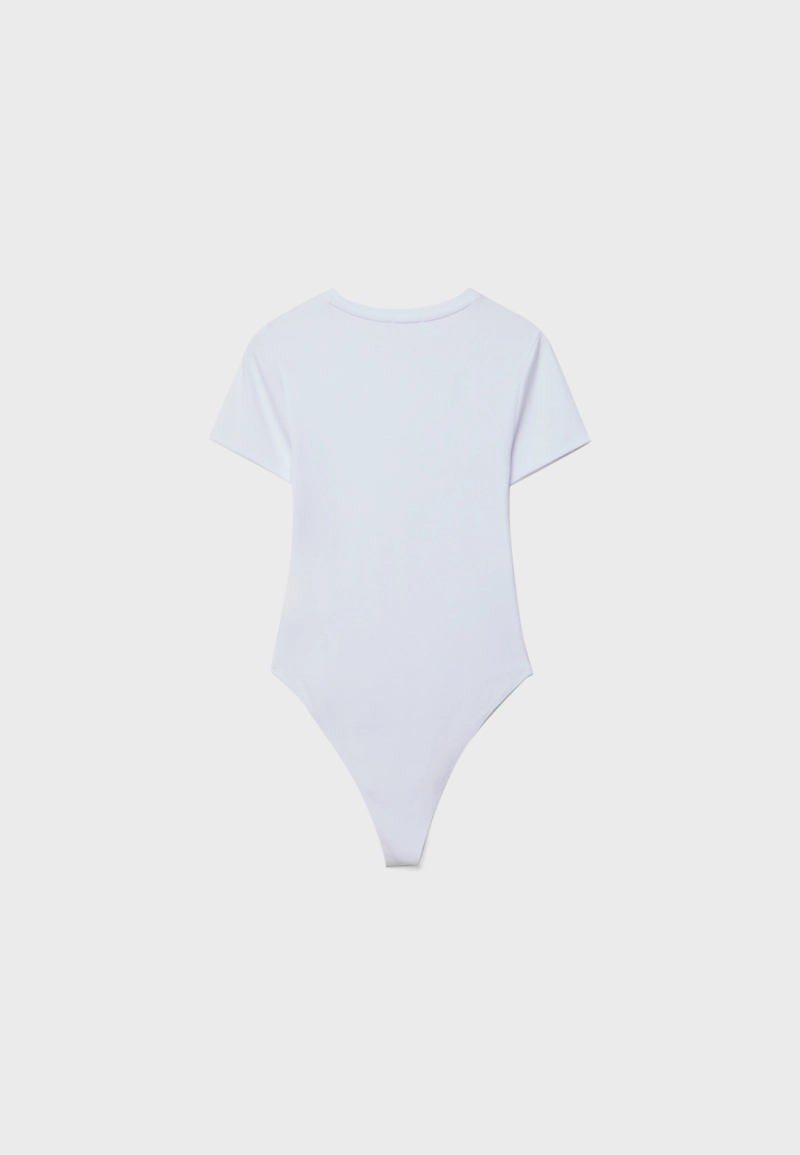 Базовое боди с круглым вырезом