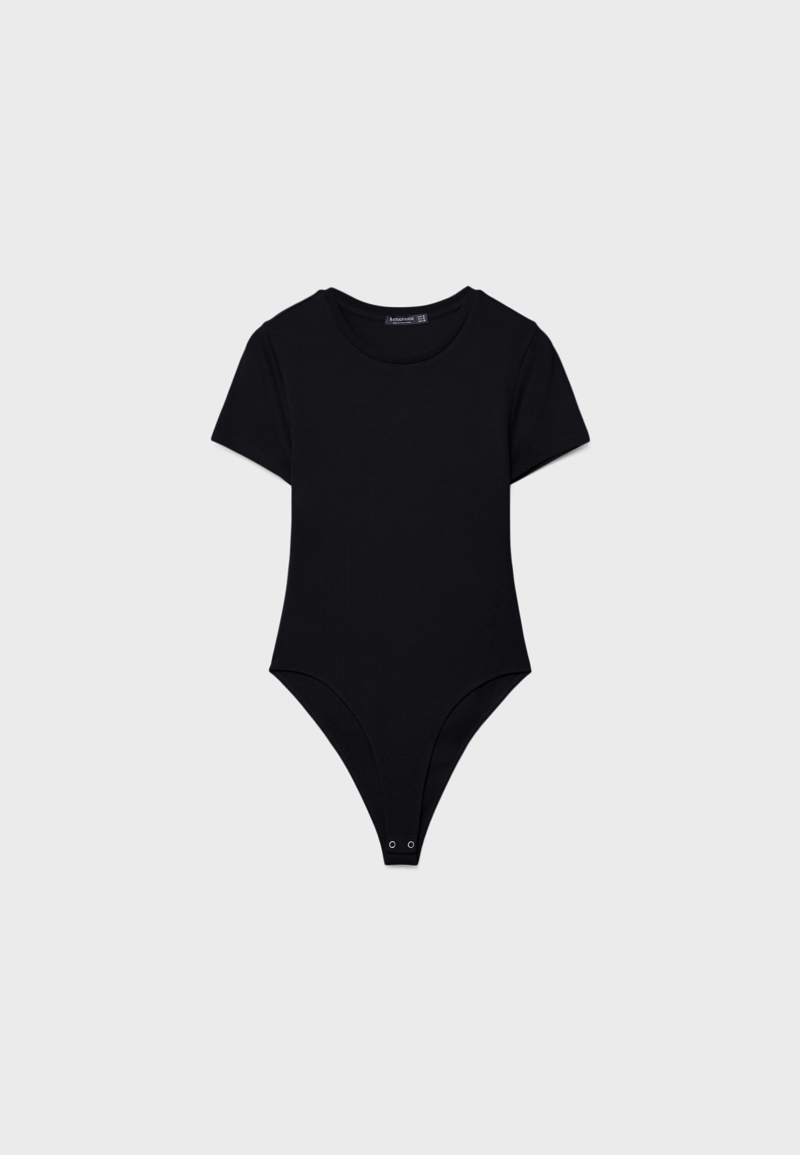 Базовое боди с круглым вырезом