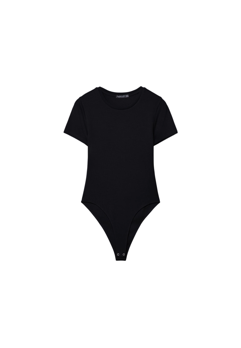 Базовое боди с круглым вырезом