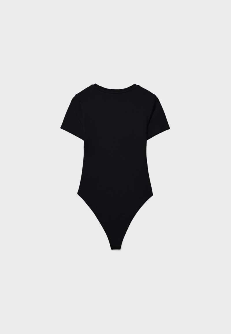 Базовое боди с круглым вырезом