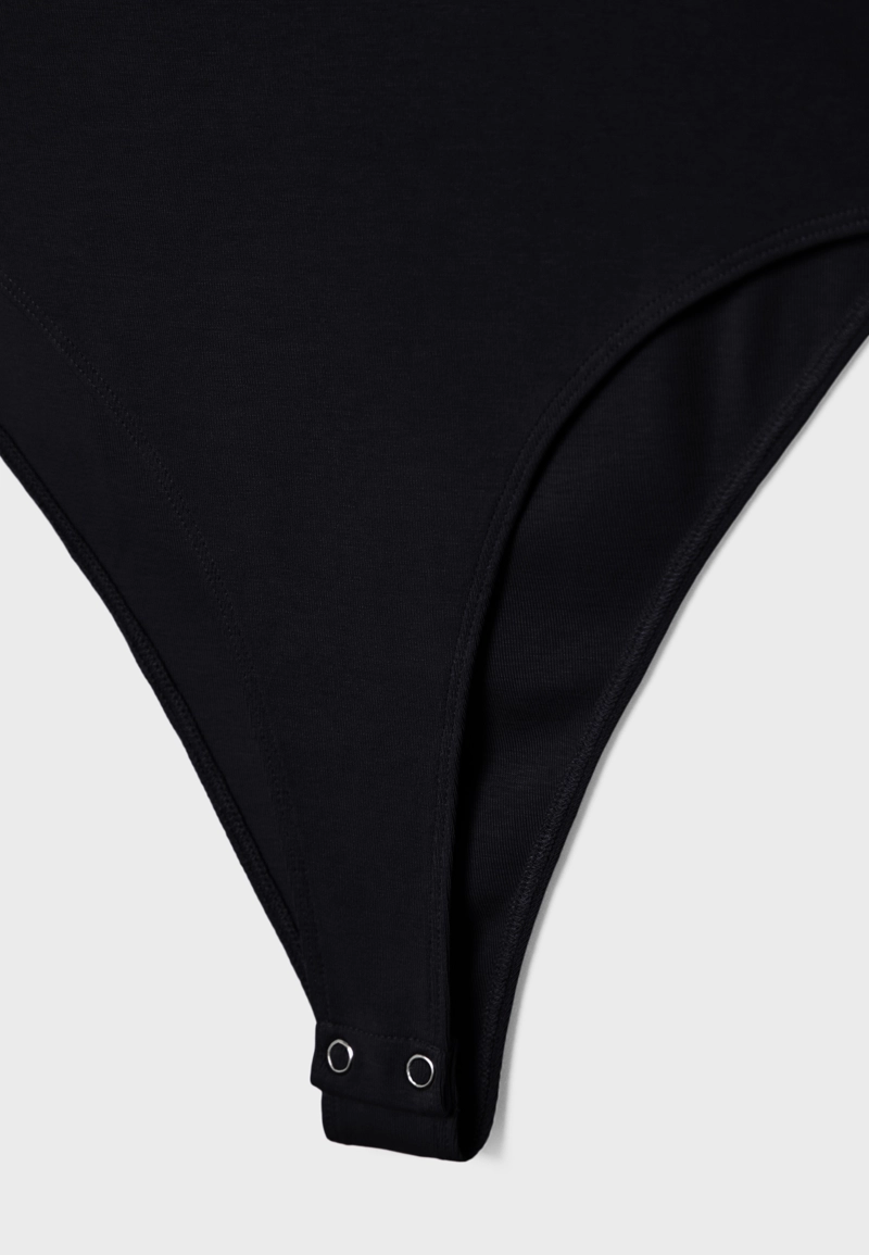 Базовое боди с круглым вырезом