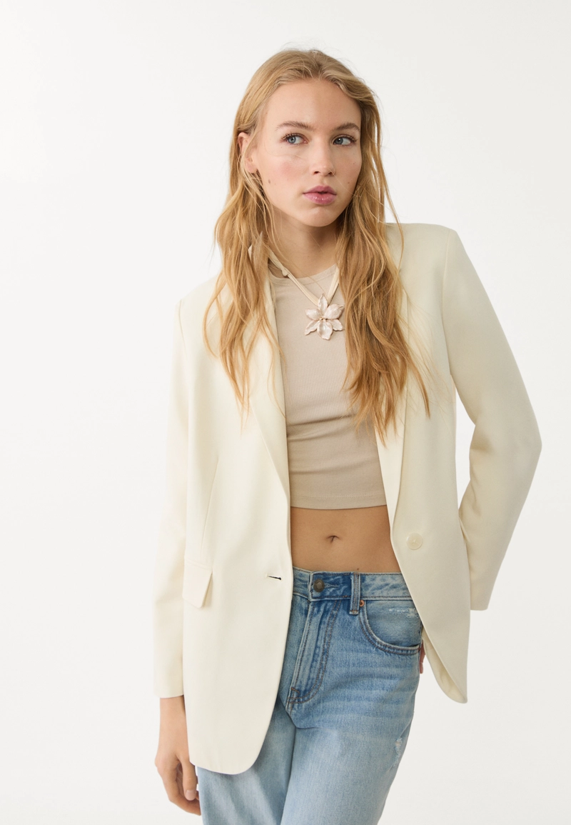 Блейзер прямого кроя