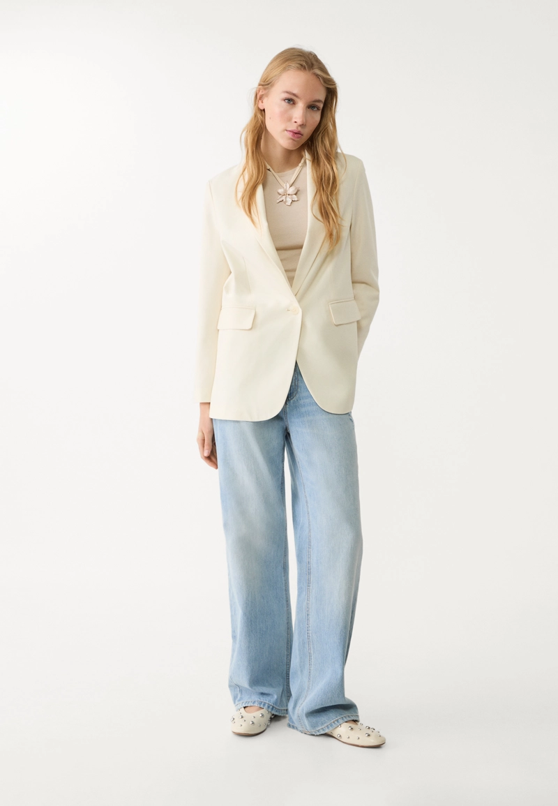 Блейзер прямого кроя