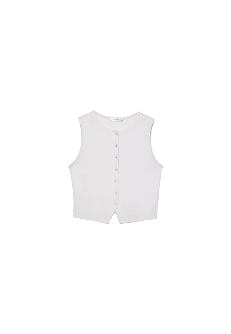 Базовая футболка с пуговицами