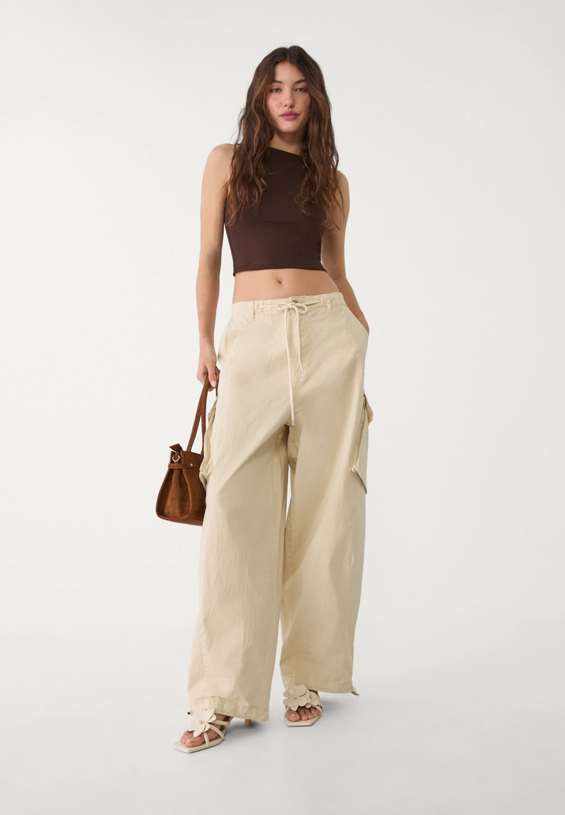 Топ из хлопка без рукавов