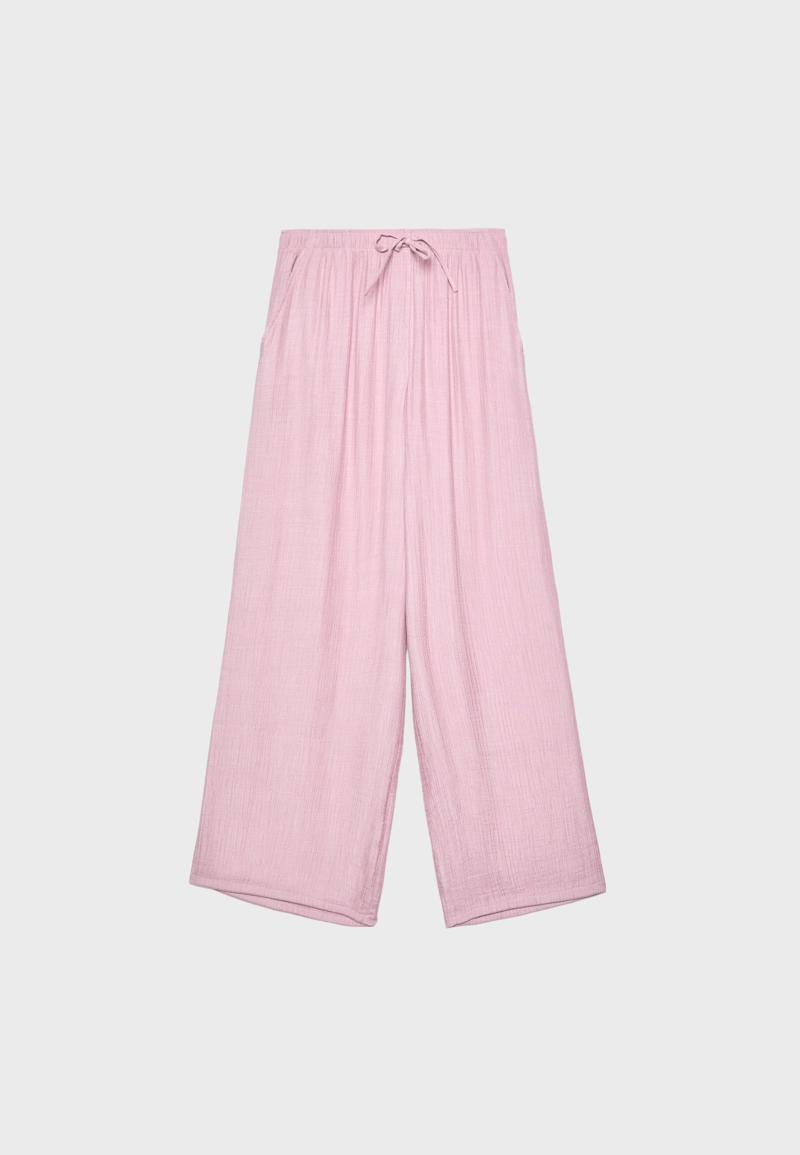 Длинные струящиеся брюки с текстурой