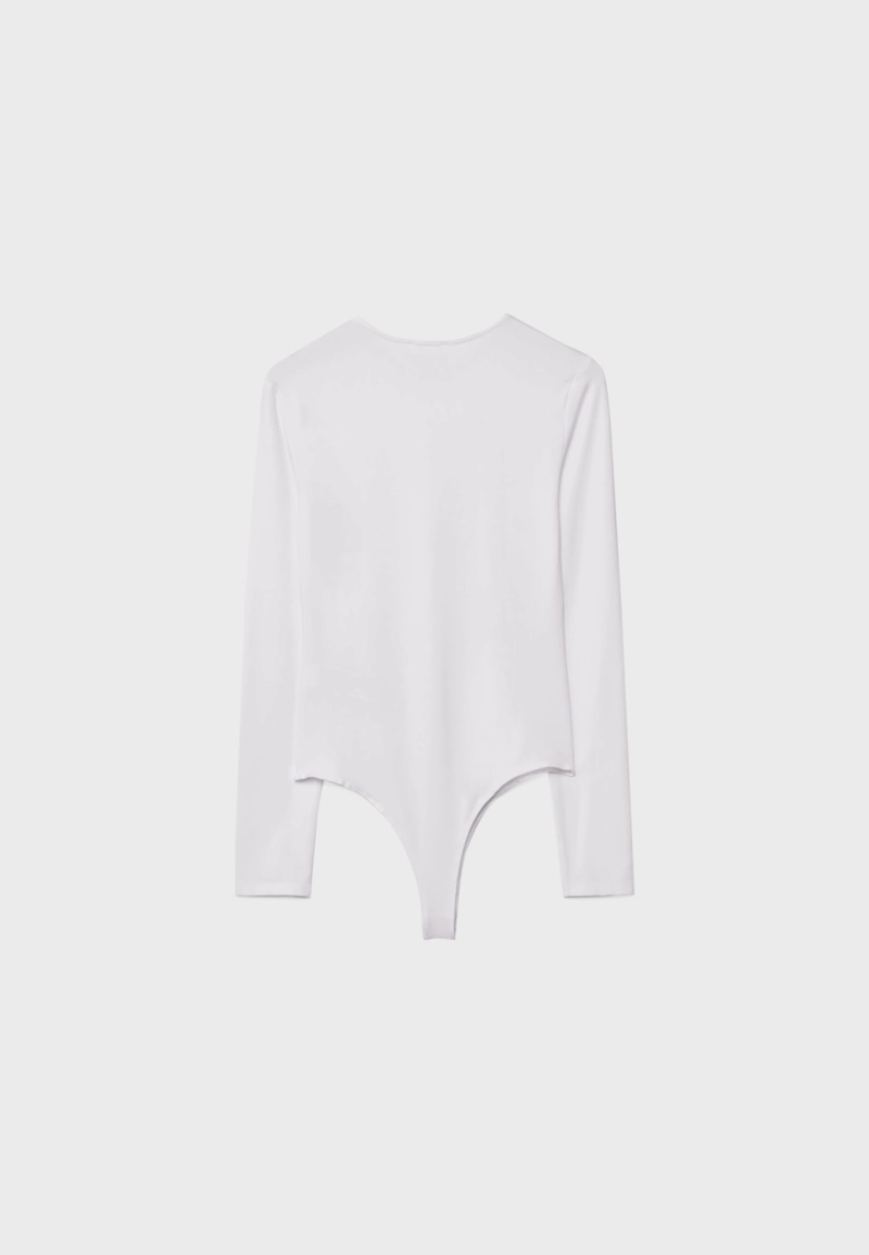 Боди с длинными рукавами из полиамида