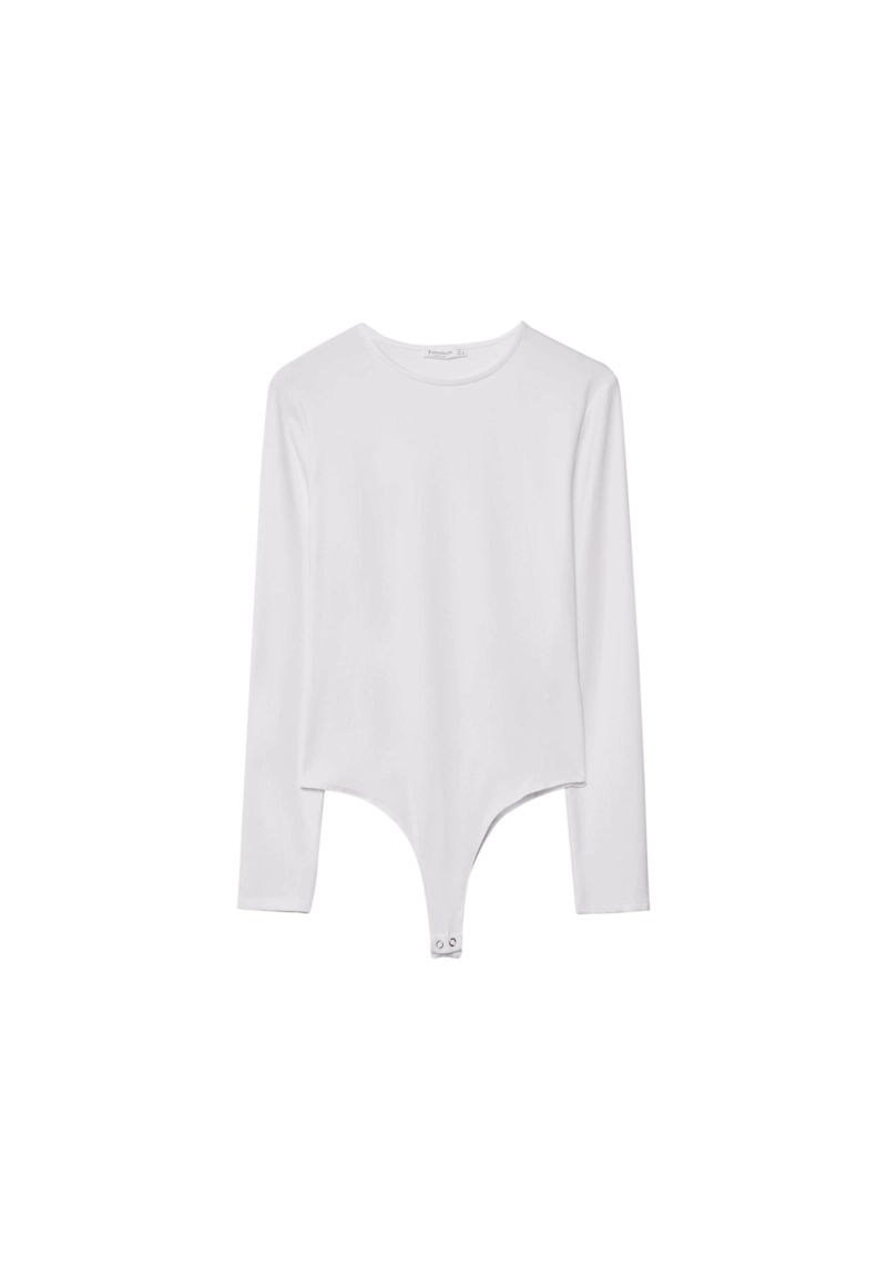 Боди с длинными рукавами из полиамида