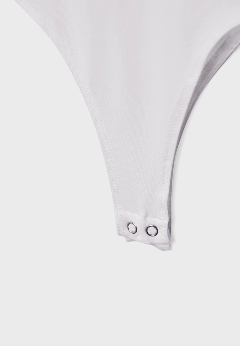 Боди с длинными рукавами из полиамида