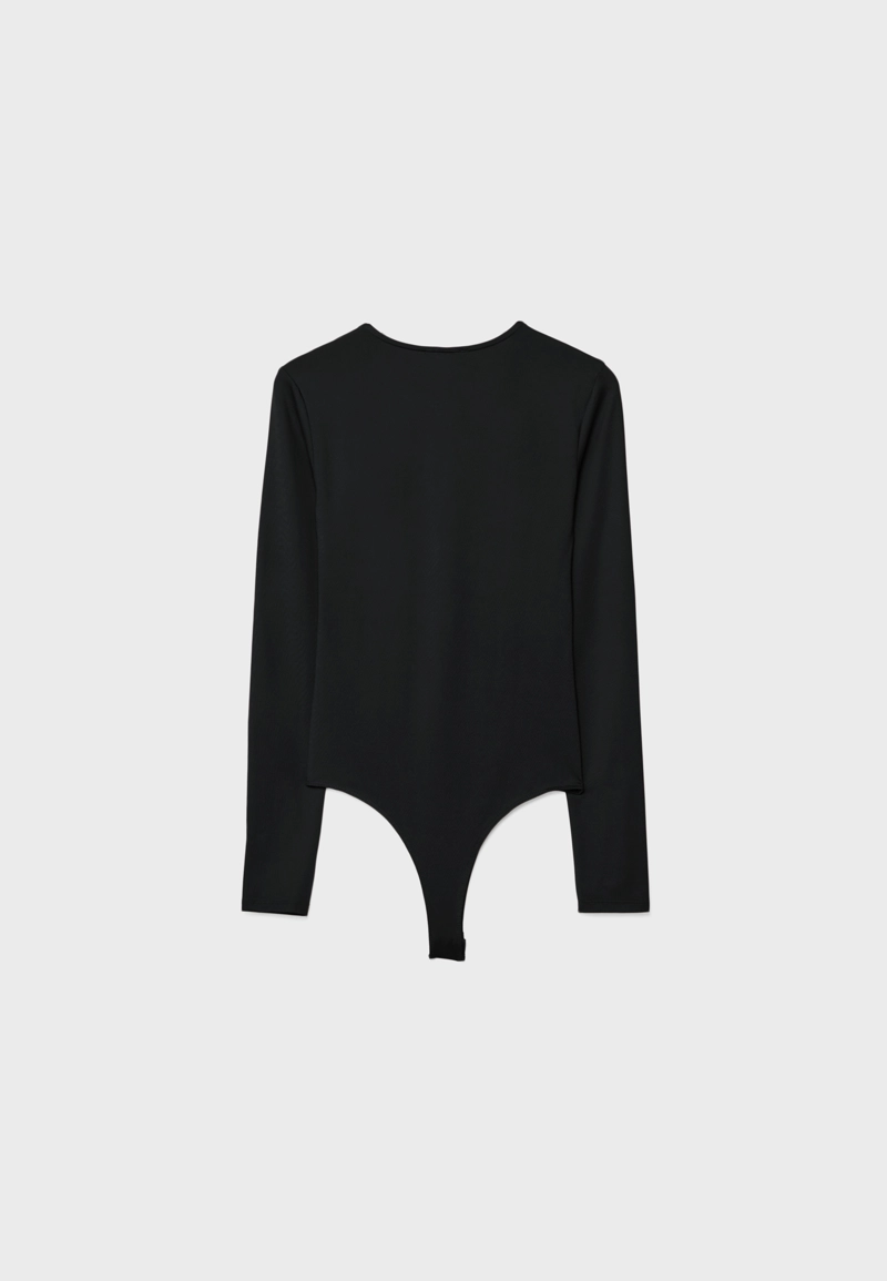 Боди из полиамида с длинным рукавом l06563836