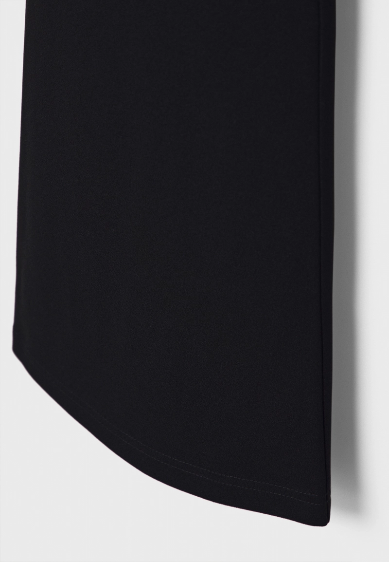 Брюки клеш из гладкого трикотажа