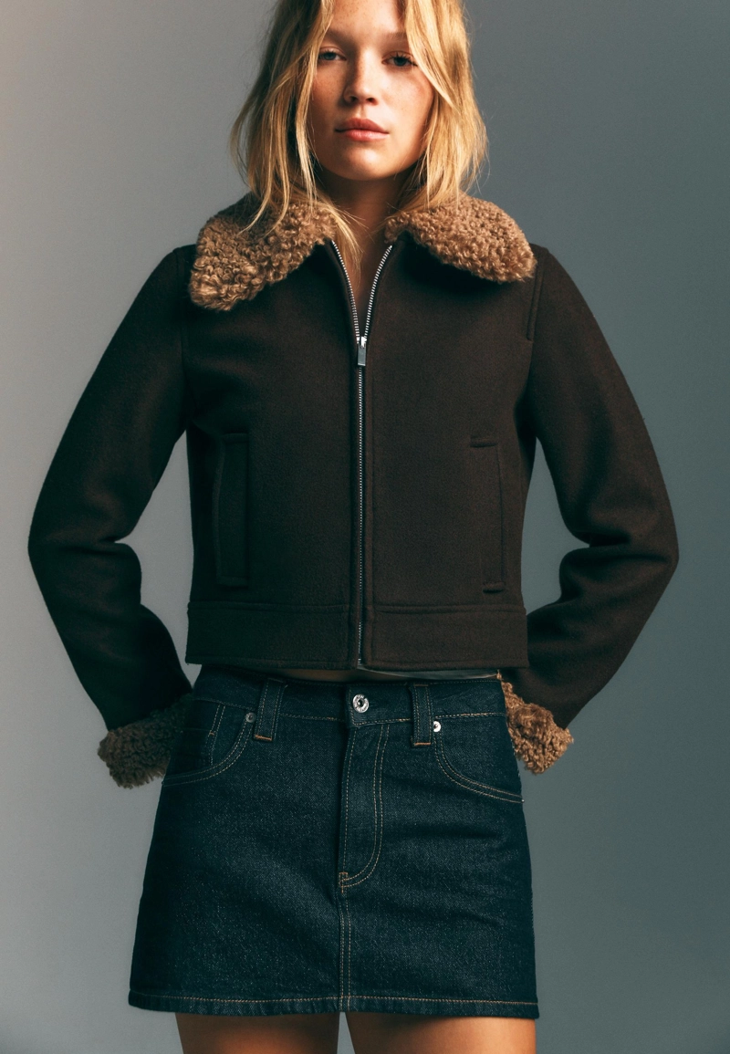 D62 Джинсовая юбка-шорты