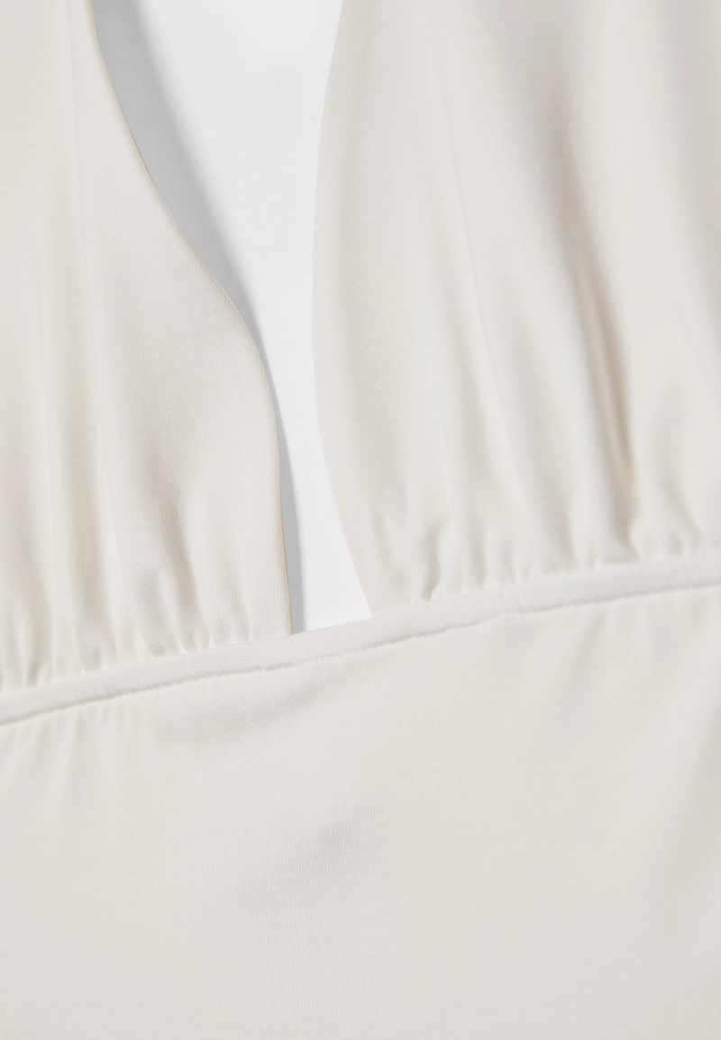 Футболка халтер со сборками