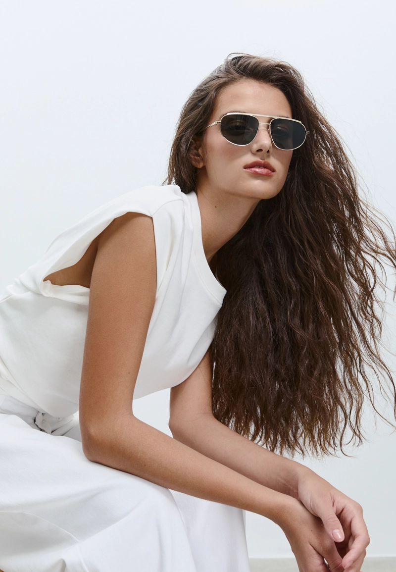 Металлические солнцезащитные очки